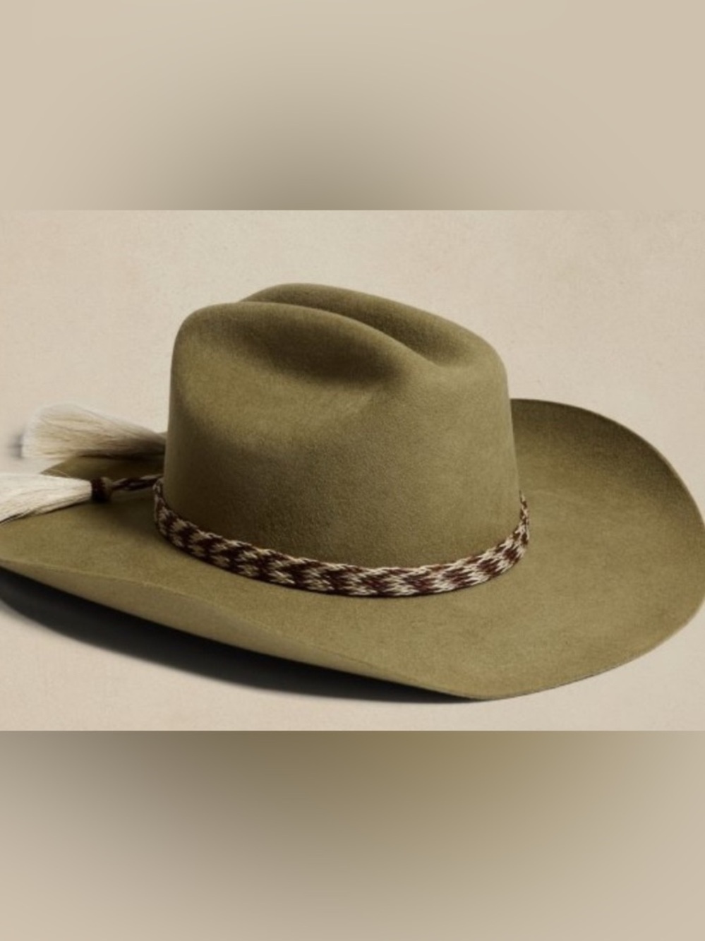 Hampui Hats olive cattleman sagebrush felt hat Size 57cm